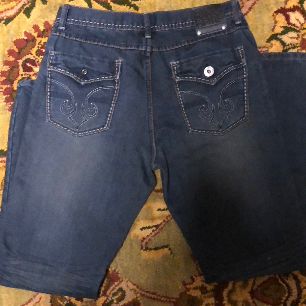Ring of fire thick stitch jeans size 33/32 boot